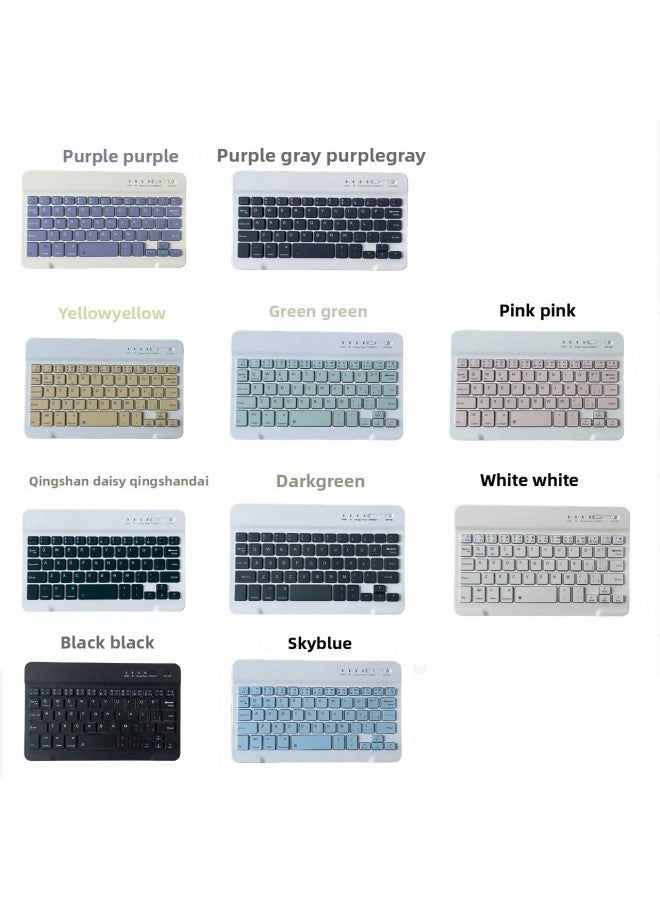 Bluetooth Keyboard Leather Case - Wireless Three-System Two-in-One