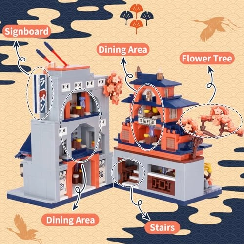 Shop Building Blocks Street View - Hot Pot Shop Foldable