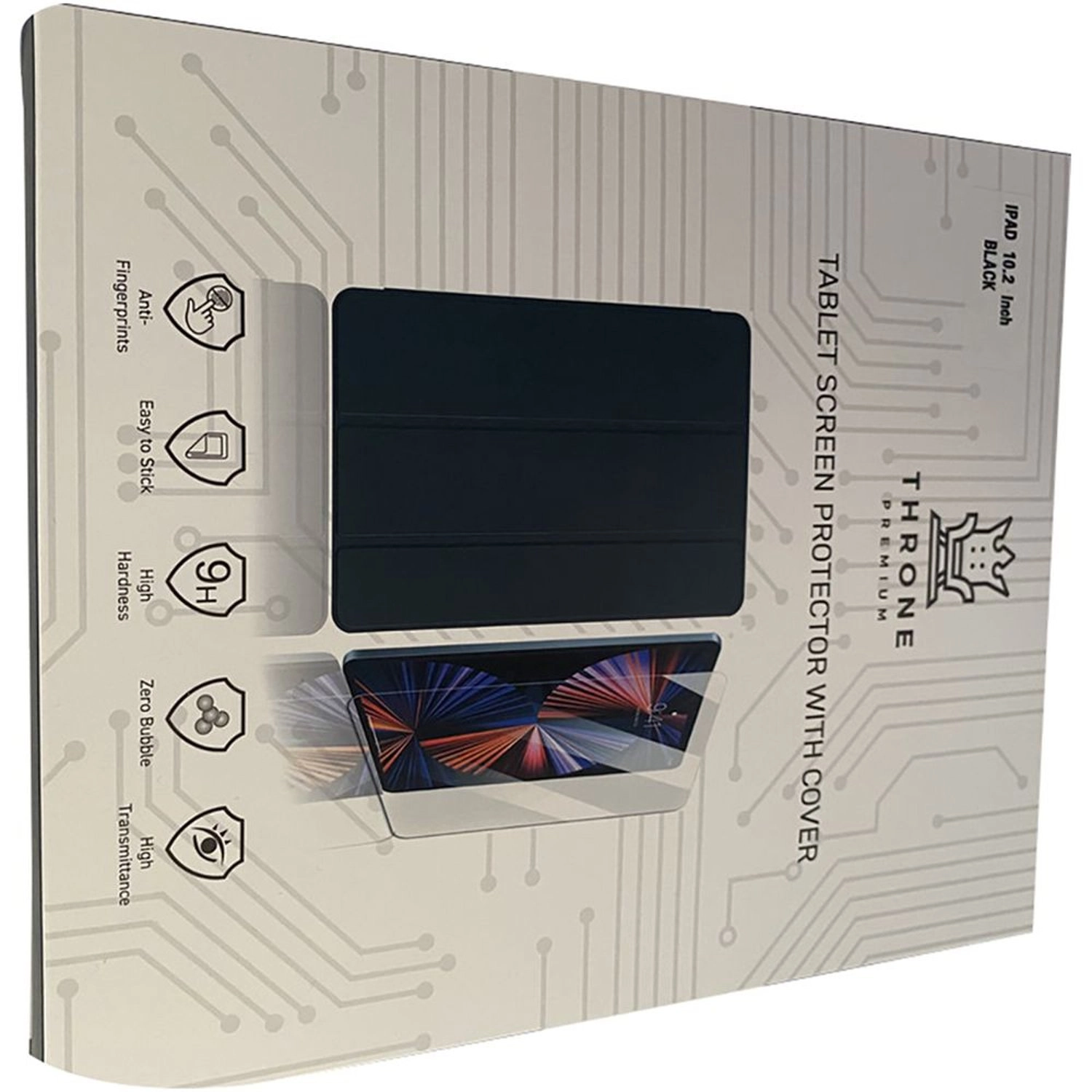 Throne Premium Back Case with Screen Protector for iPad 10.2-inch