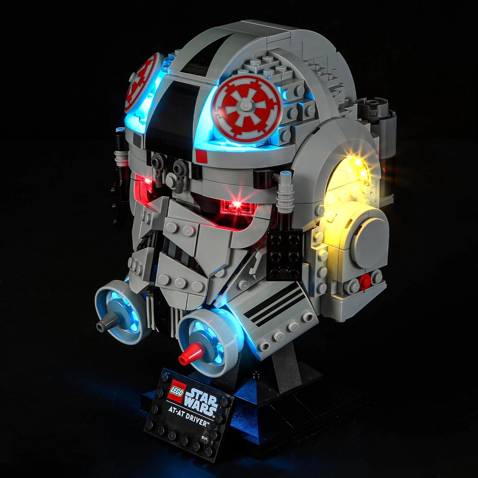 Mililier LED Light Kit for LEGO at-at Driver Helmet 75429