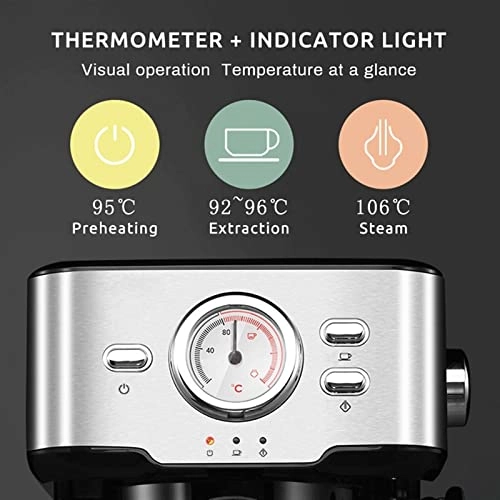 High Pressure Steam Semi-automatic Espresso - 11-15 cups Pump pressure