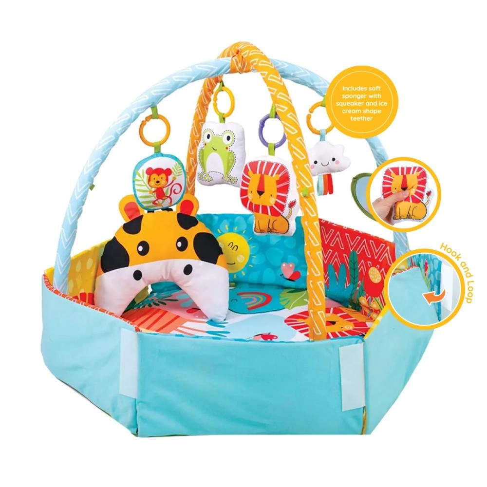 6-in-1 Grow With Me Play Mat - 0 month