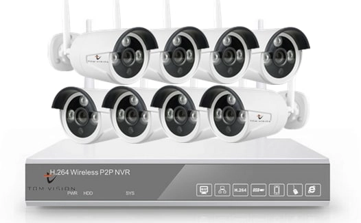 8CH-Wifi-NVR + Bullet Camera - 8 8 channels 2 MP