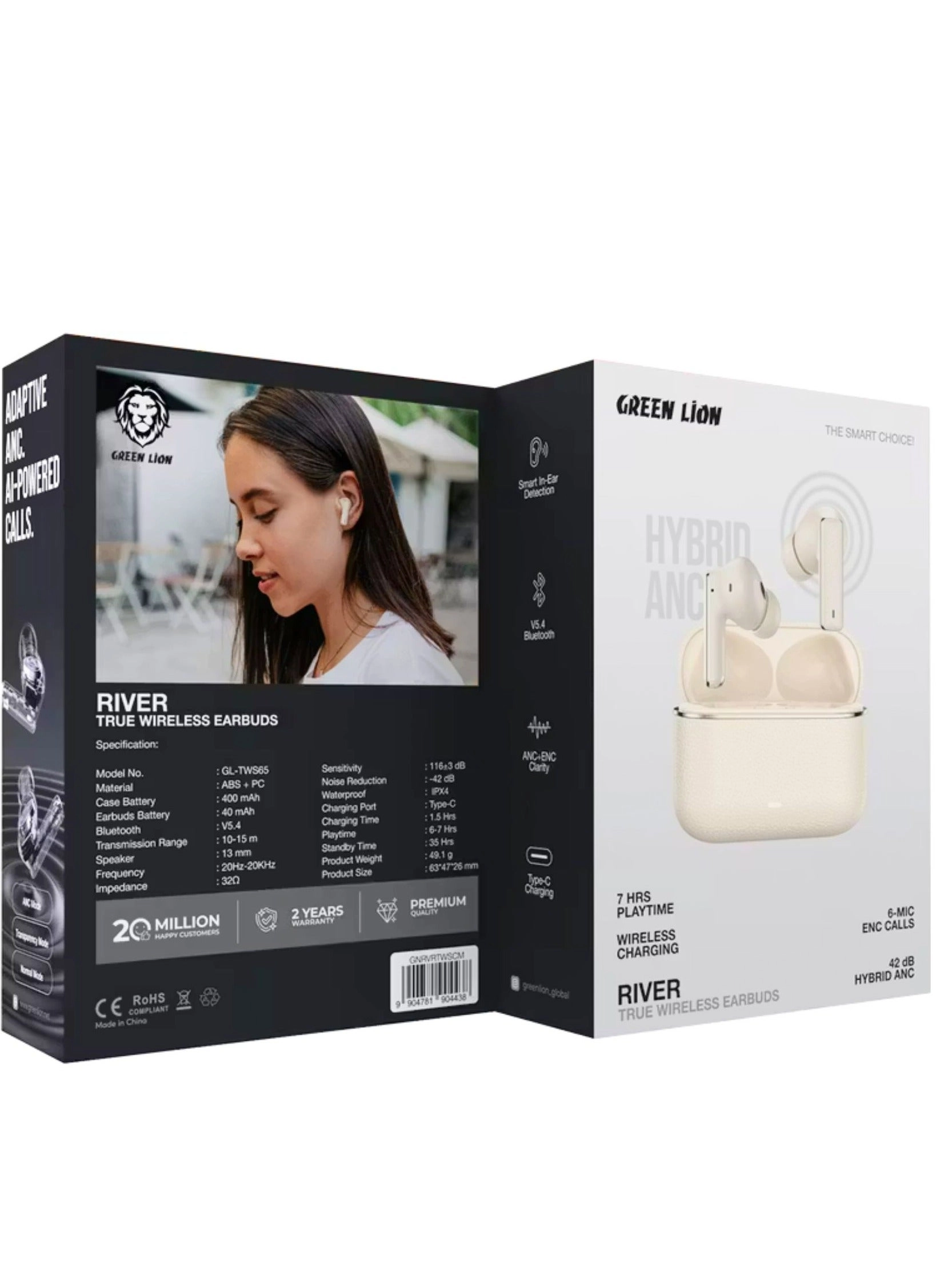 GNRVRTWSWH Wireless Earbud