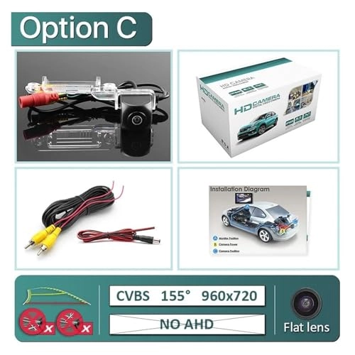 Wide View Vehicle Back up Camera - Night Vision Wire 1920x1080P