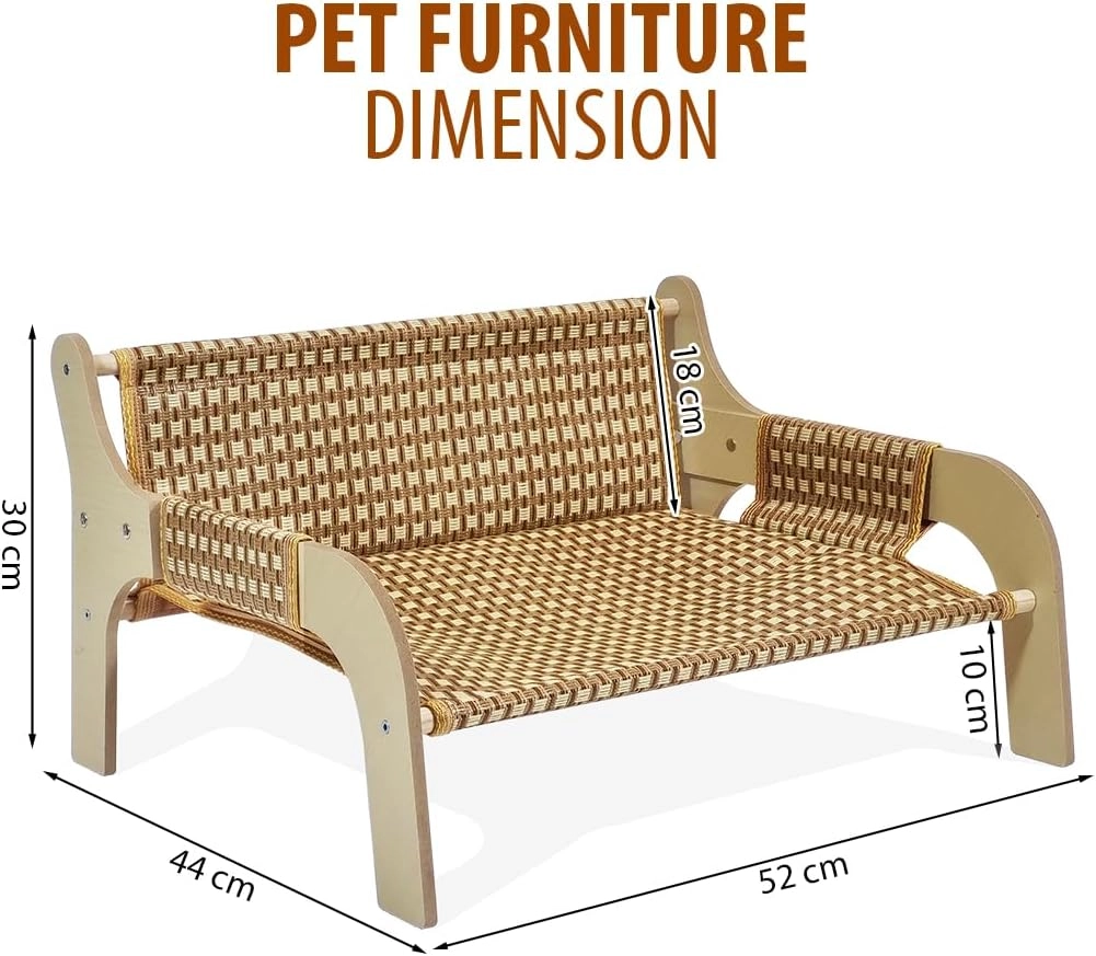 Rattan cat bed