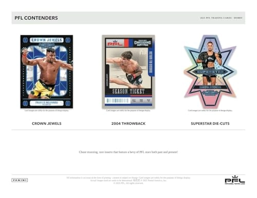 Contenders Professional Fighters League PFL Hobby Box - 4 Packs Per Box 8 Cards Per Pack