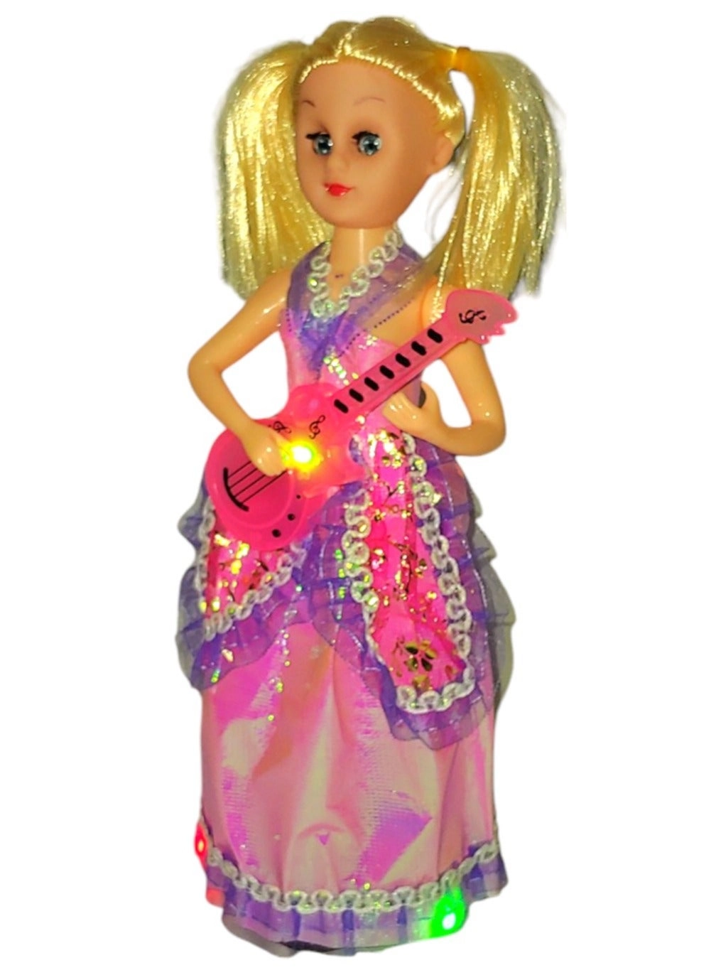 Generic Guitar Girl Doll - Light And Music Bump and Go