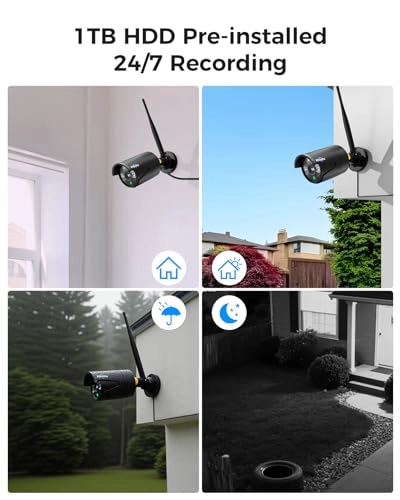 Wireless Security Camera System - 10CH