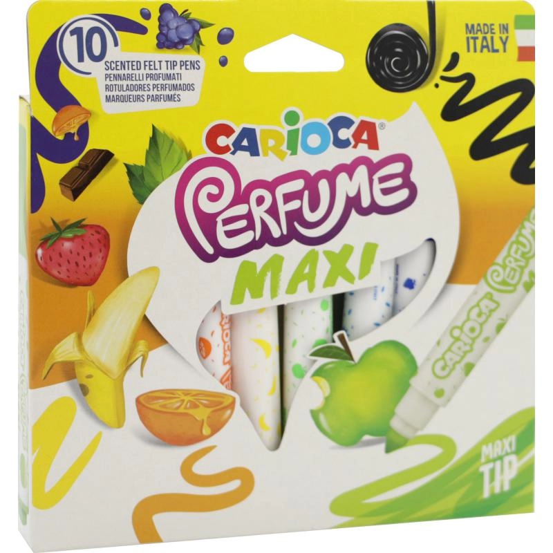 Carioca Perfume Felt-tip Marker - 10 Pieces Assorted Color