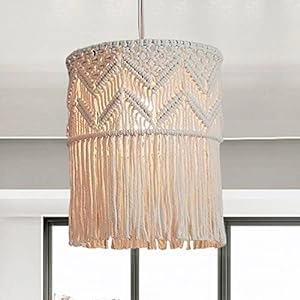 The Macrame Shop Macrame Chandelier - 12x18 Inch cotton