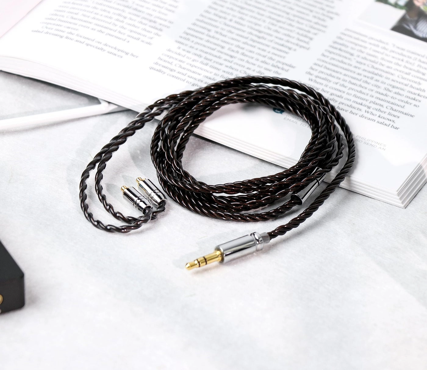 IEM Cable for in-Ear Monitor - 30AWG OCC 4N MMCX 3.5mm