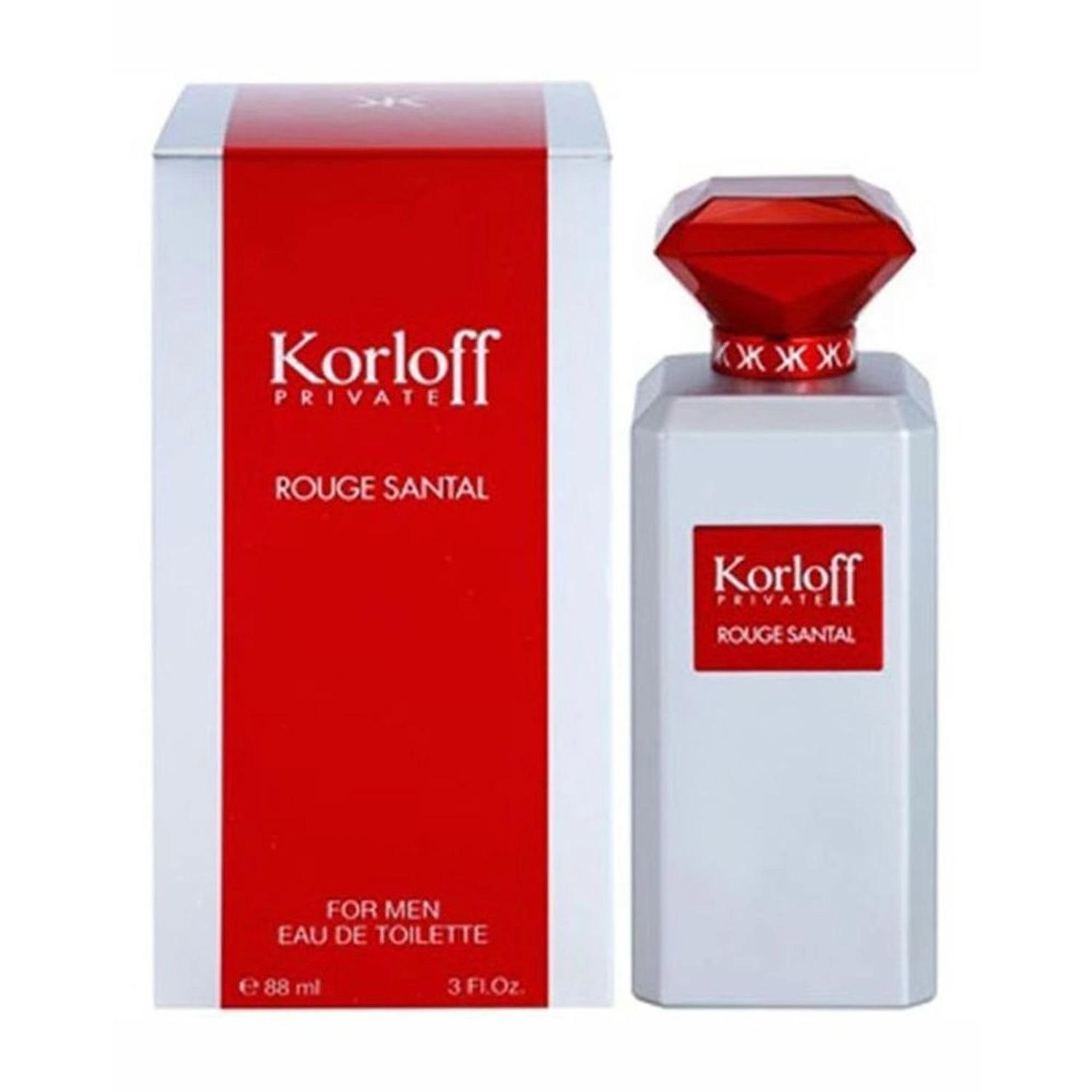 Korloff Private Rouge Santal Eau de Toilette 88 ml
