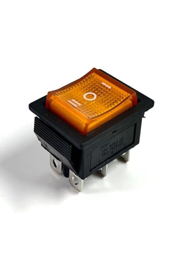 KCD4 Rocker Switch - 16A 250VAC 6 pin