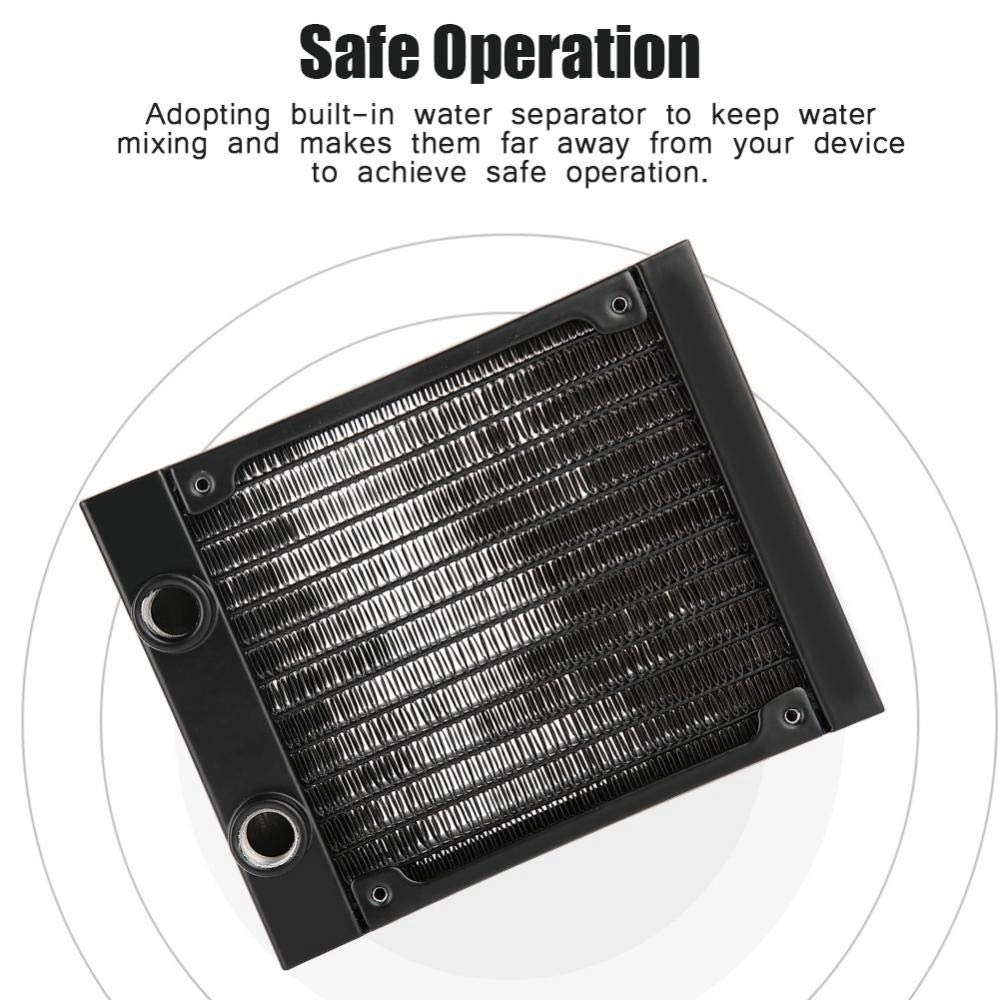 Aluminum Radiator - 12 Tubes G1/4 Thread