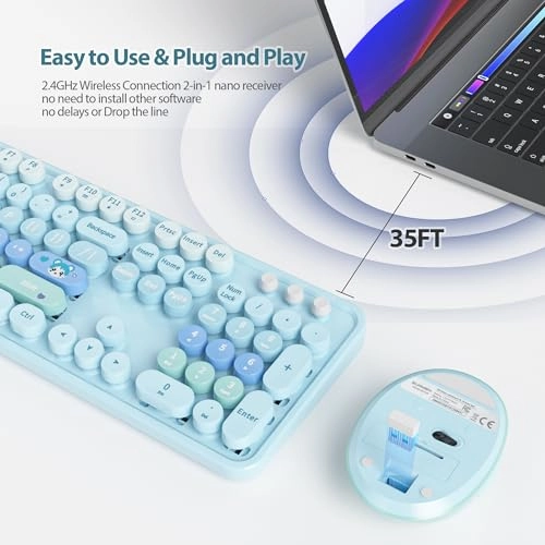 Wireless Keyboard & Mouse Set - US Wireless