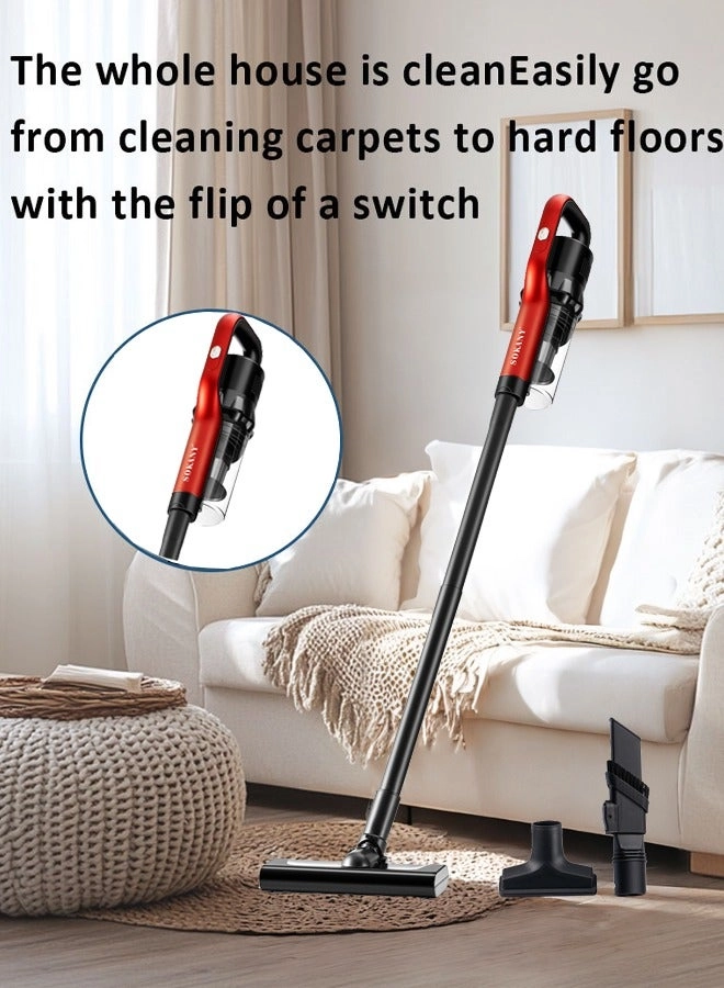 3 IN 1 Handheld Stick Vacuum Cleaner - 2600 W 4 m