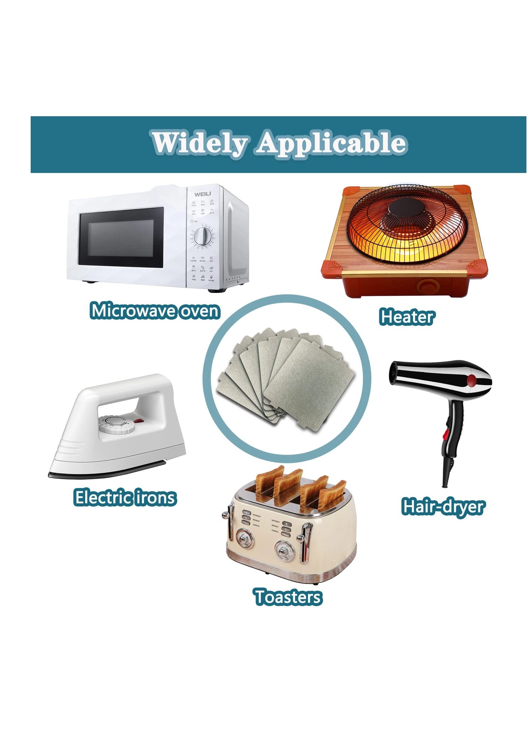 Mica Slice - 6 Sheets 108×99mm