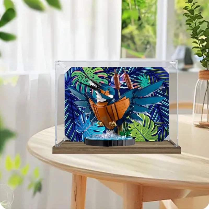 Lego Icons Display Case (10331) - Clear Acrylic Black Bottom