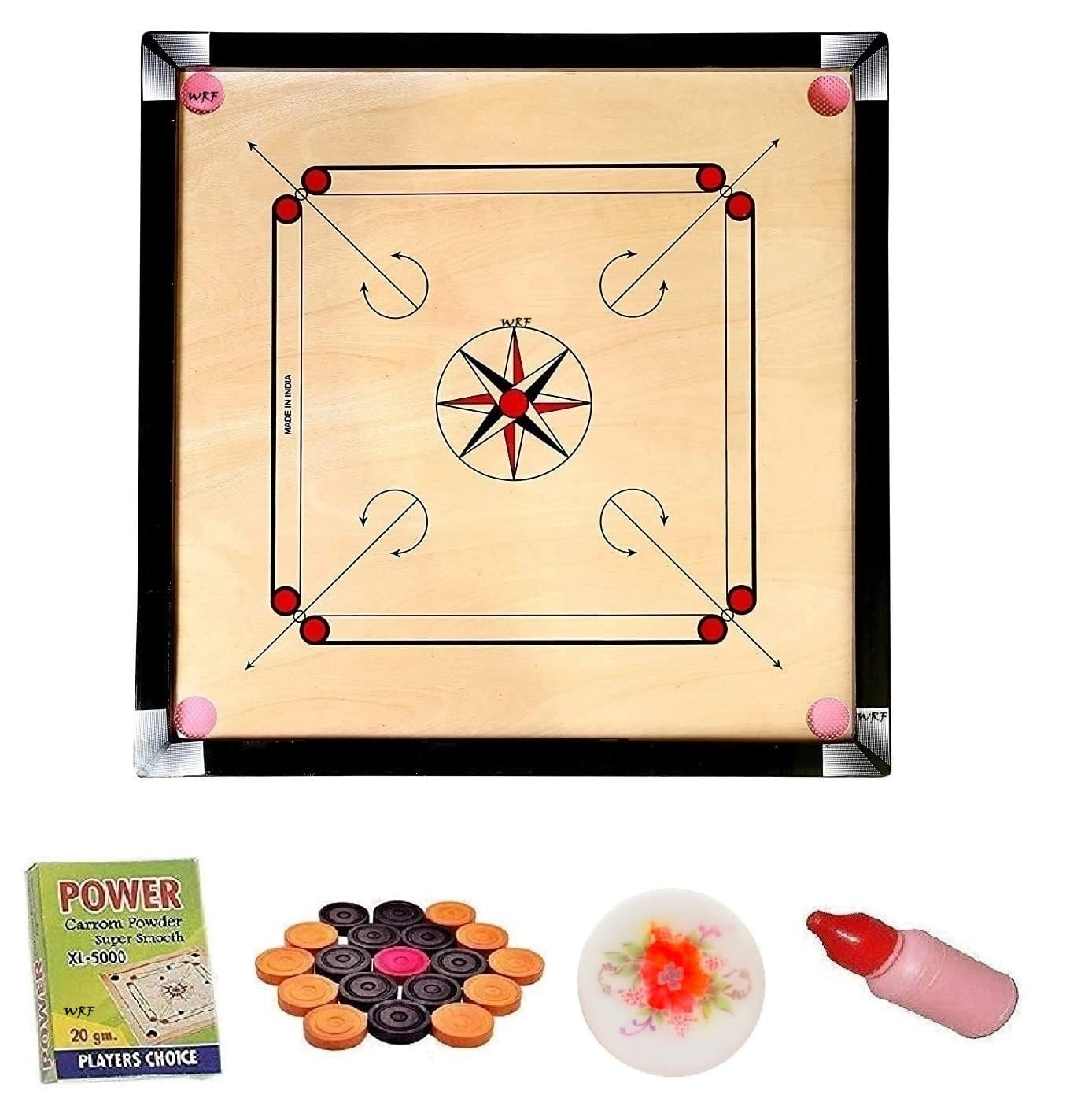 WRF Carrom board - Black Pack