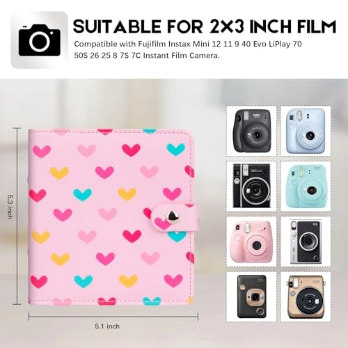 2x3" 112 Pockets Leather Photo Album