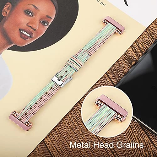 Watch Band for Fitbit Versa - Canvas Buckle 3-Pack