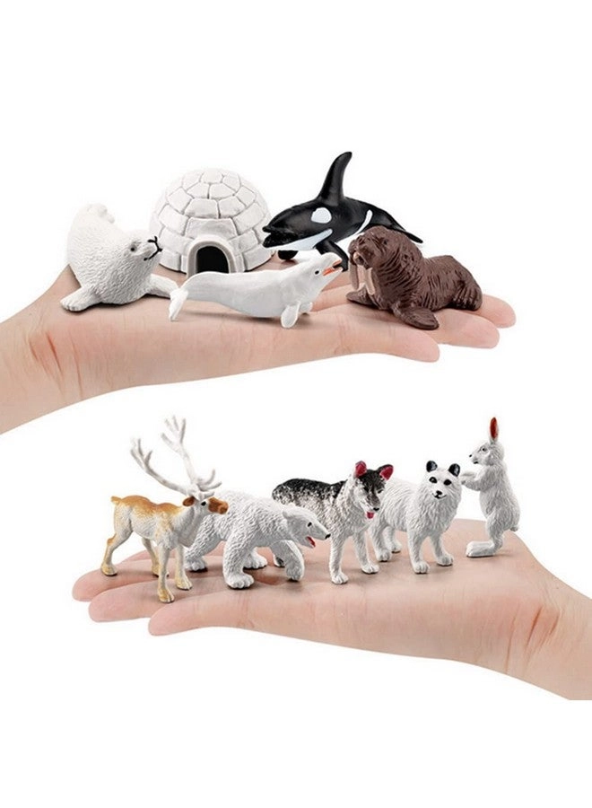 Mini Arctic Animals Figurines 10 pcs
