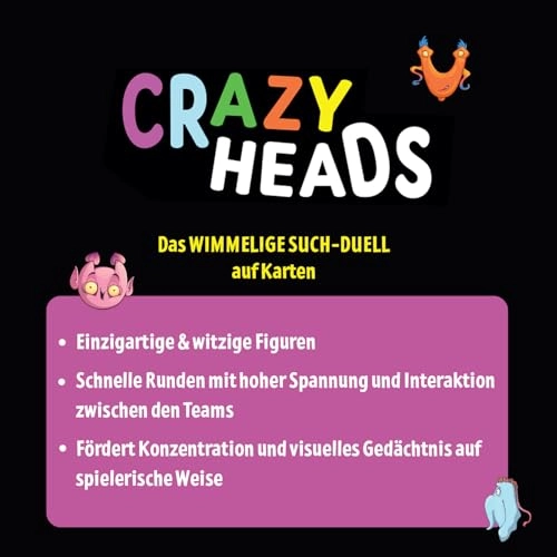 Crazy Heads: Das wimmelige Such-Duell auf Karten