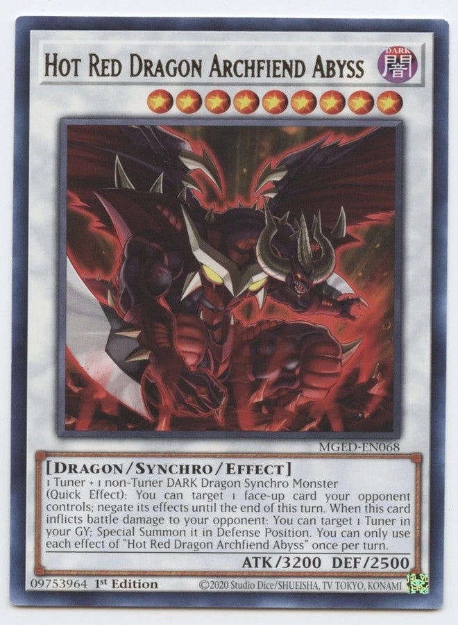 Yu-Gi-Oh! Hot Red Dragon Archfiend Abyss - MGED-EN068