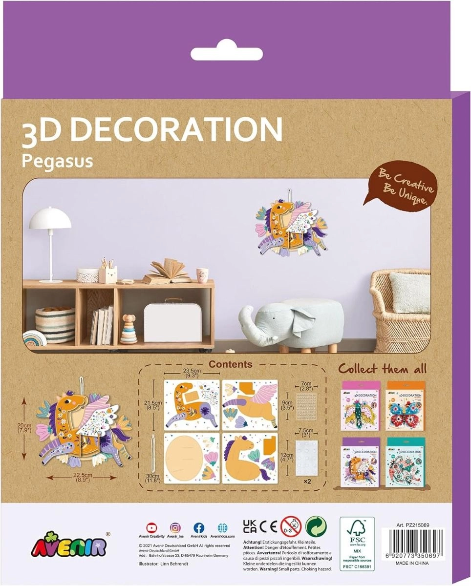 3D Decoration Kit - Pegasus