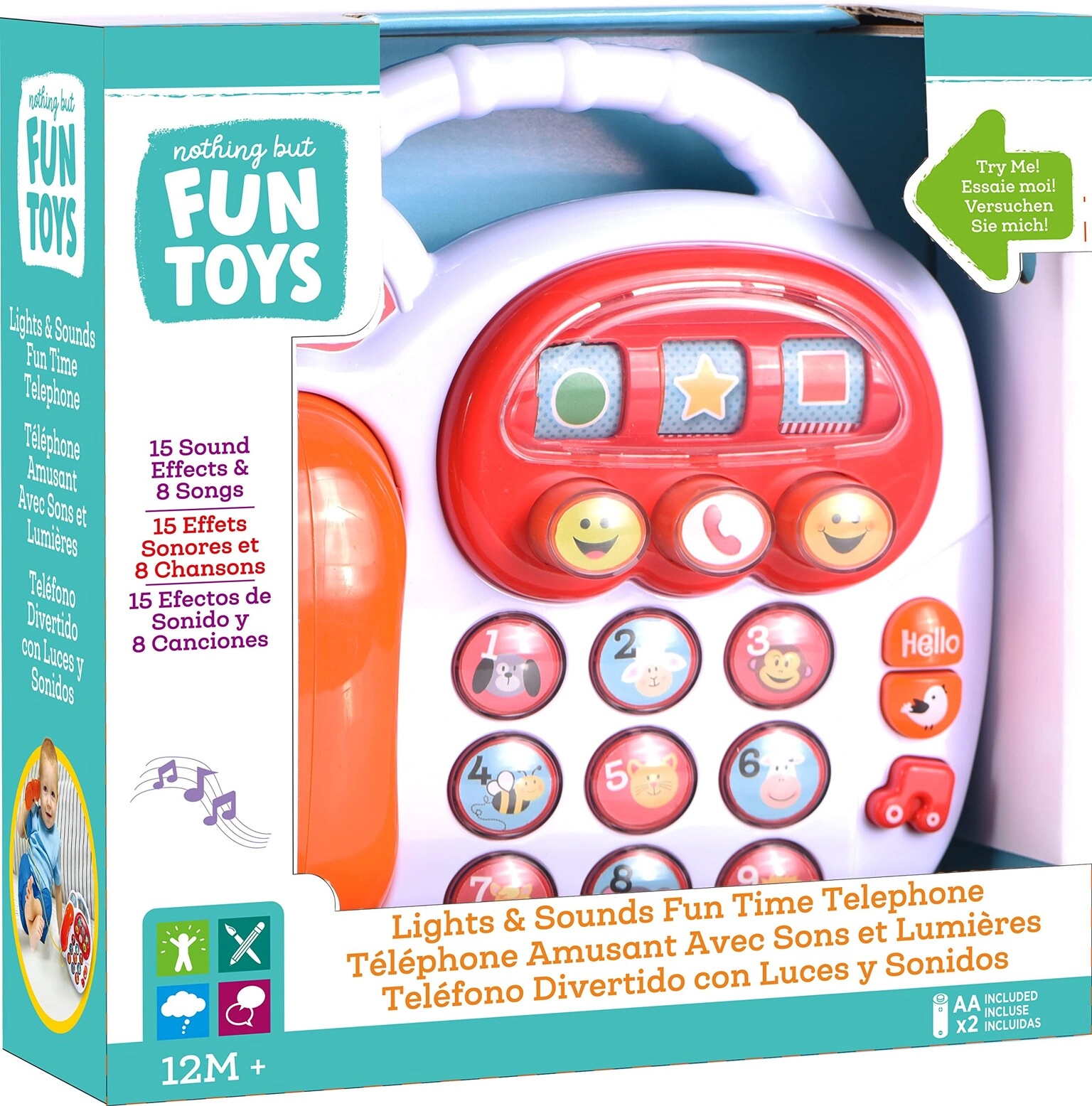 MZA STORES Fun Time Telephone - 12 months+
