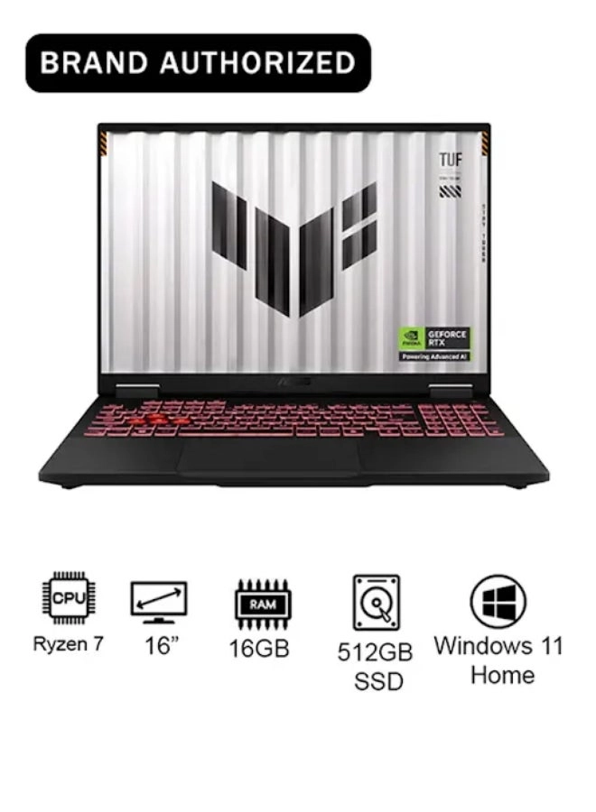 TUF Gaming A16 FA608 - 16'' Ryzen 7 260 16GB DDR5 512GB SSD