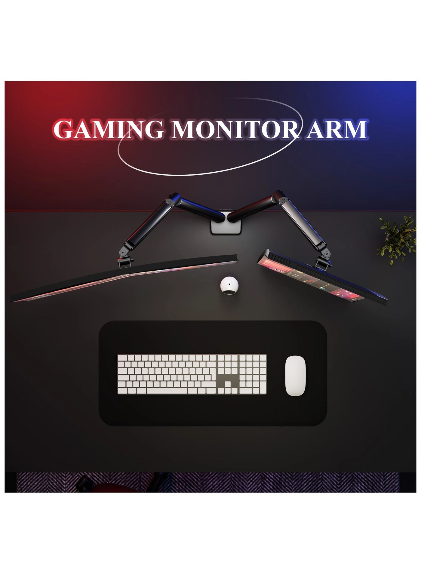 Dual Monitor Arm - Dual 13-32 Inch 75x75/100x100mm