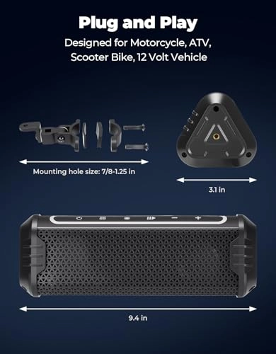 Motorcycle Sound Bar - two 2-inch