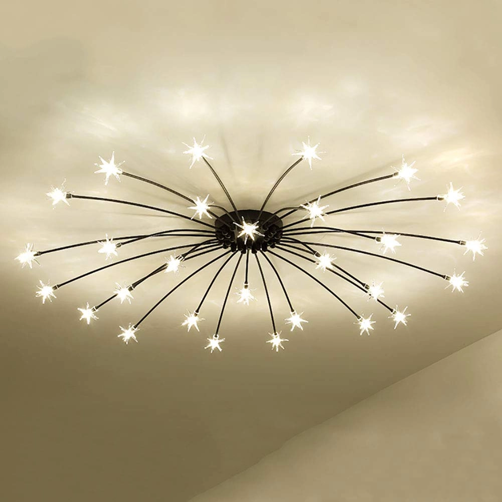 Nordic Art Stars Ceiling - G4 21 head Black and white light