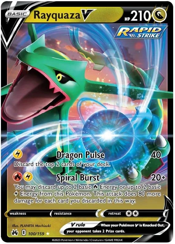 Pokémon Rayquaza V + Toploader - 1x