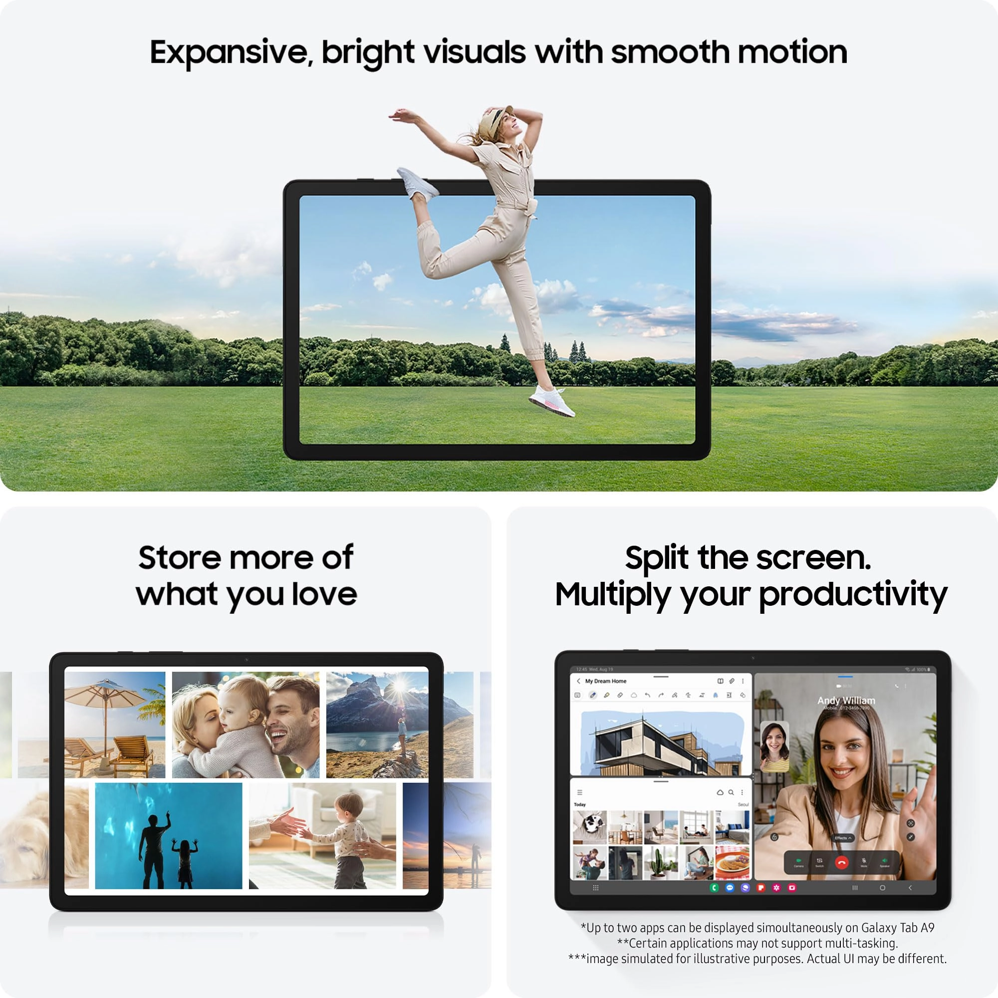 Galaxy Tab A9 - 128GB 8.7"