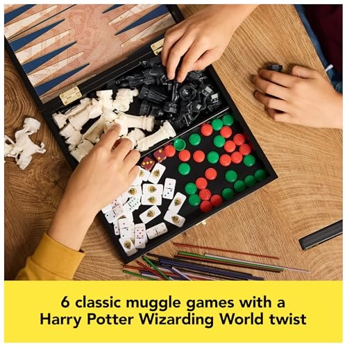 Harry Potter Trunk of Games - 5-IN-1 Wooden Storage