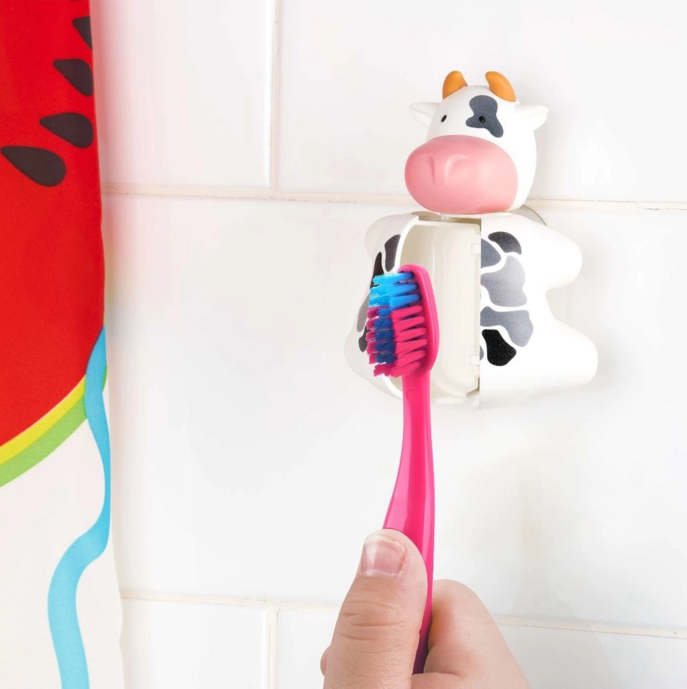 Toothbrush Cover - White Cow