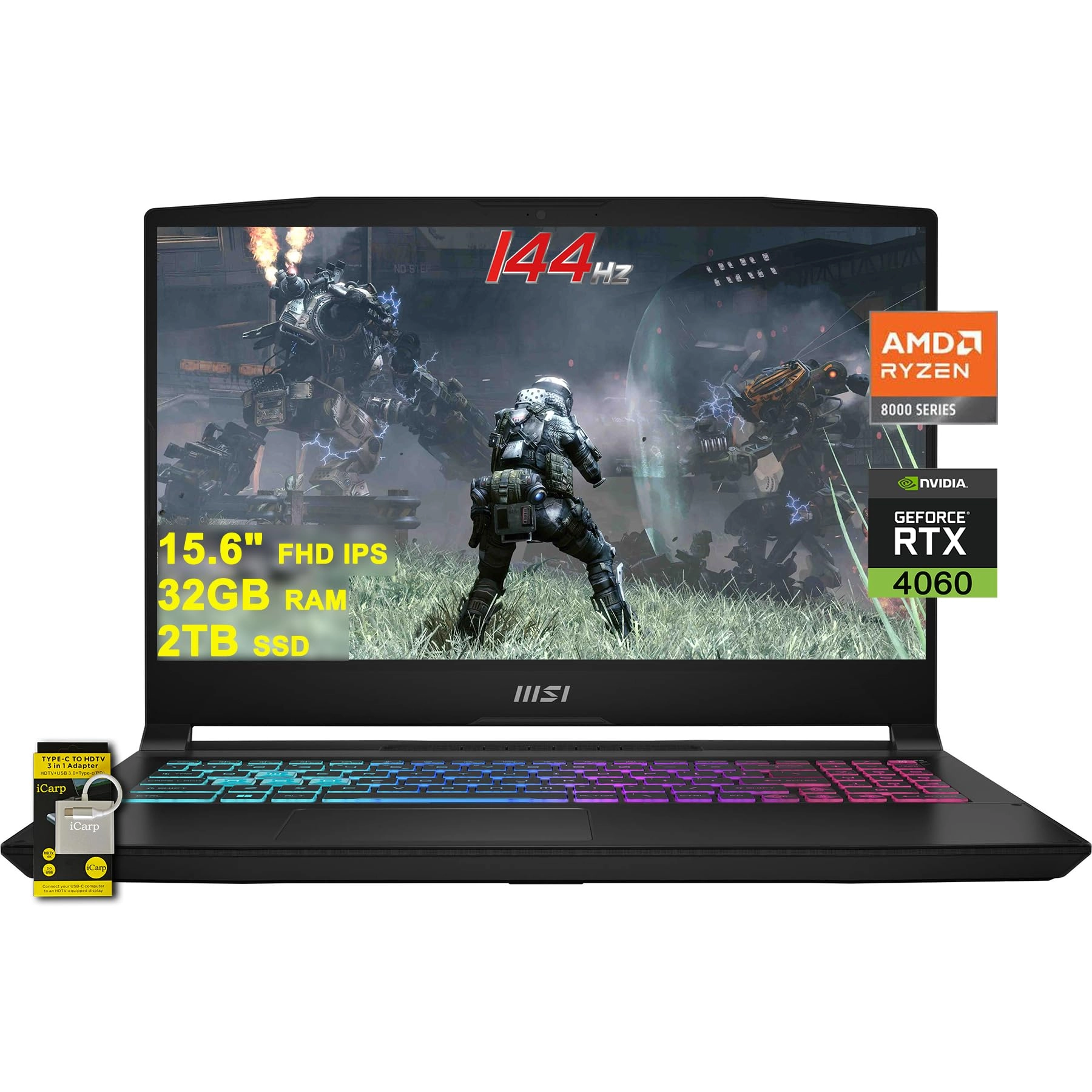 Katana A15 AI - 15.6'' Ryzen 7 8845HS 32GB DDR5 2TB SSD