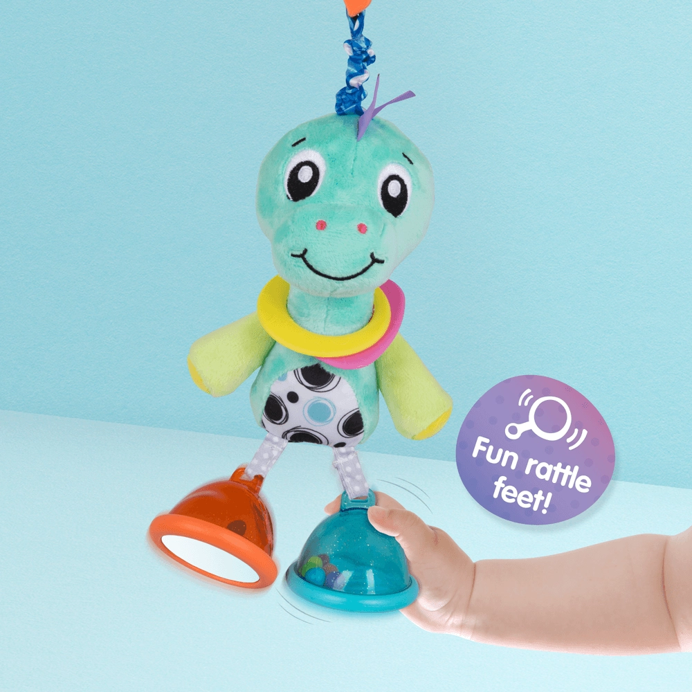 Dingly Dangly Denny Dino - Suitable for 0 month and above Soft plush