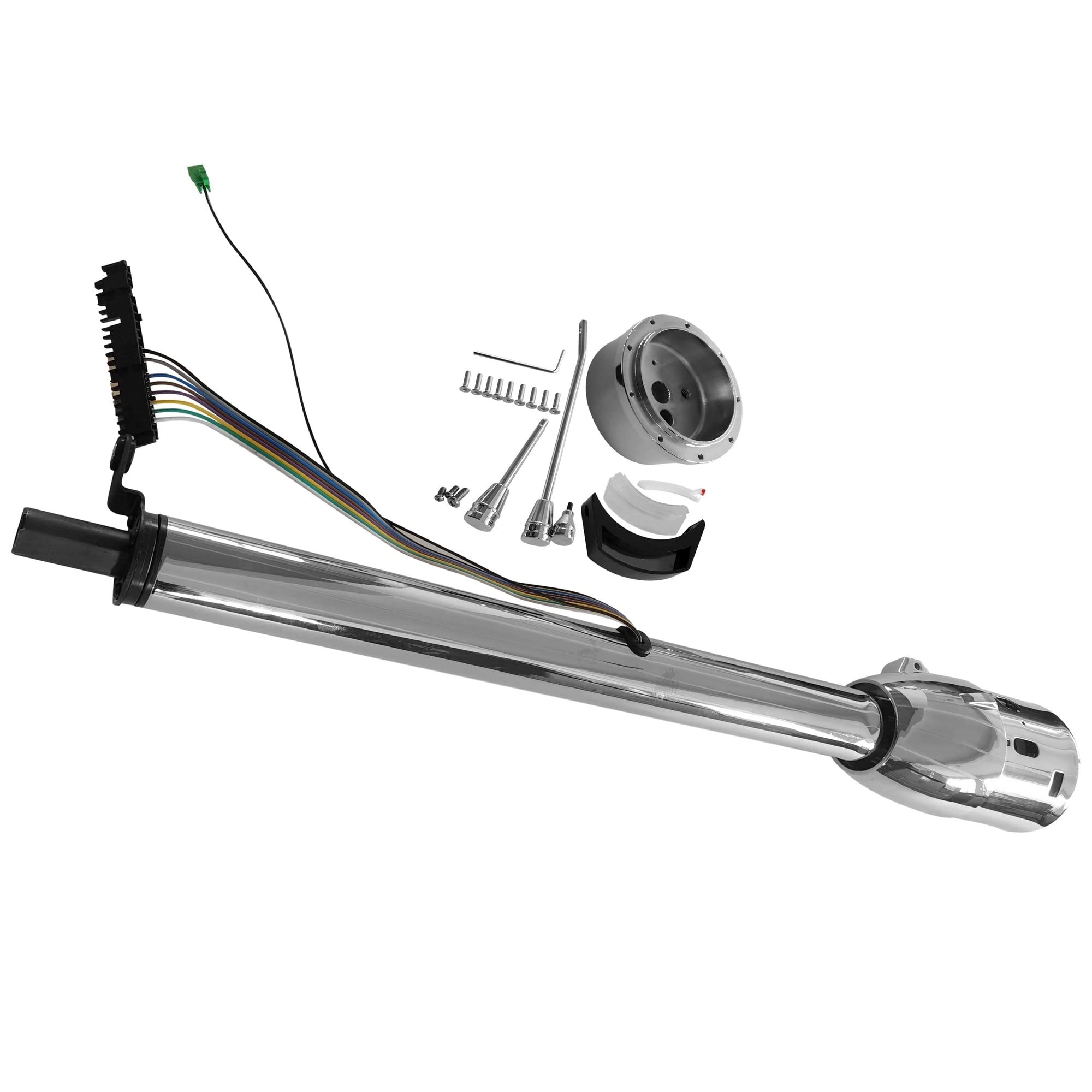 PartsFlow 30" Steering Column - Stainless Steel Without Key Shift Indicator