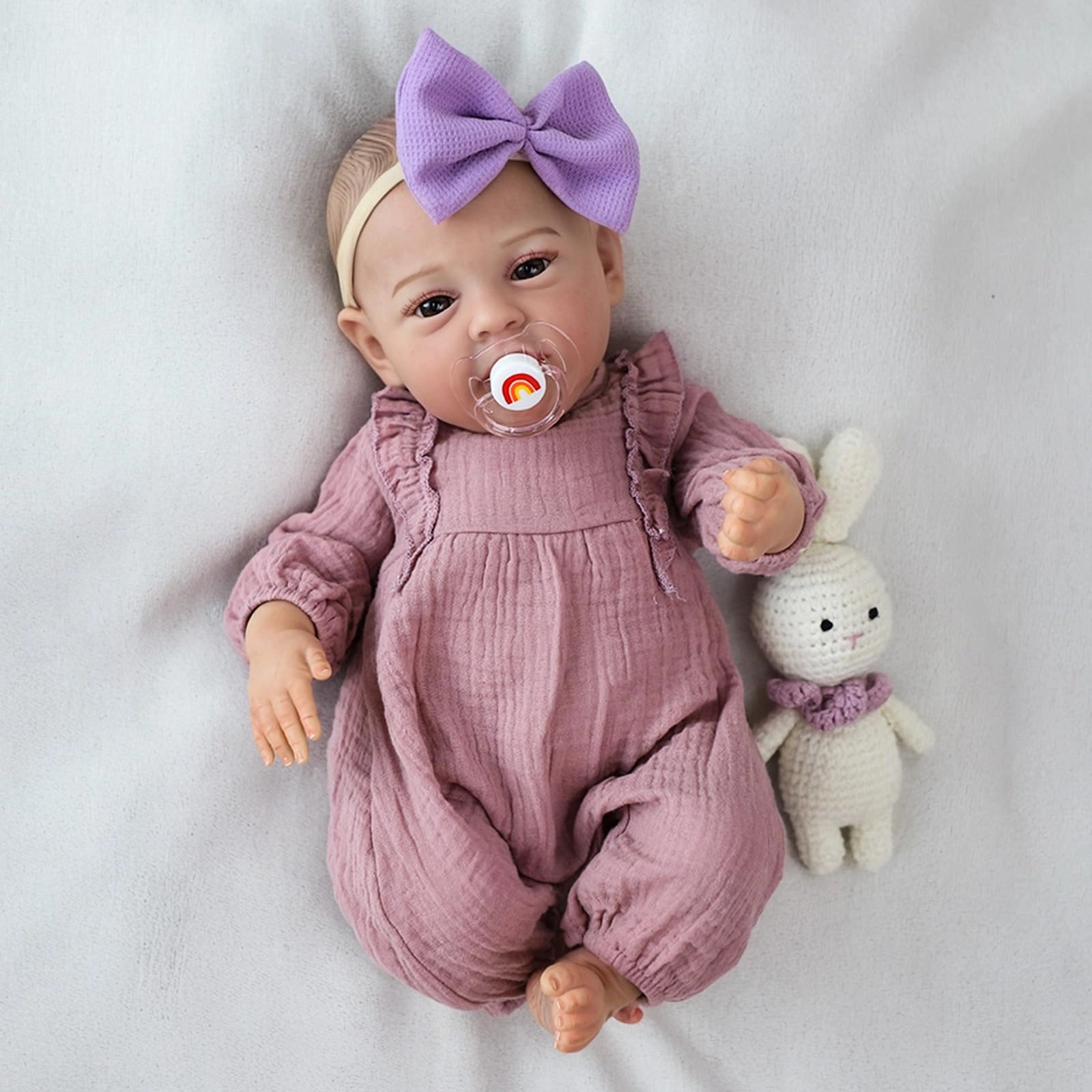 Mary Reborn Baby Doll - 18 Inch Silicone Full Body Vinyl Weighted Ages 3+