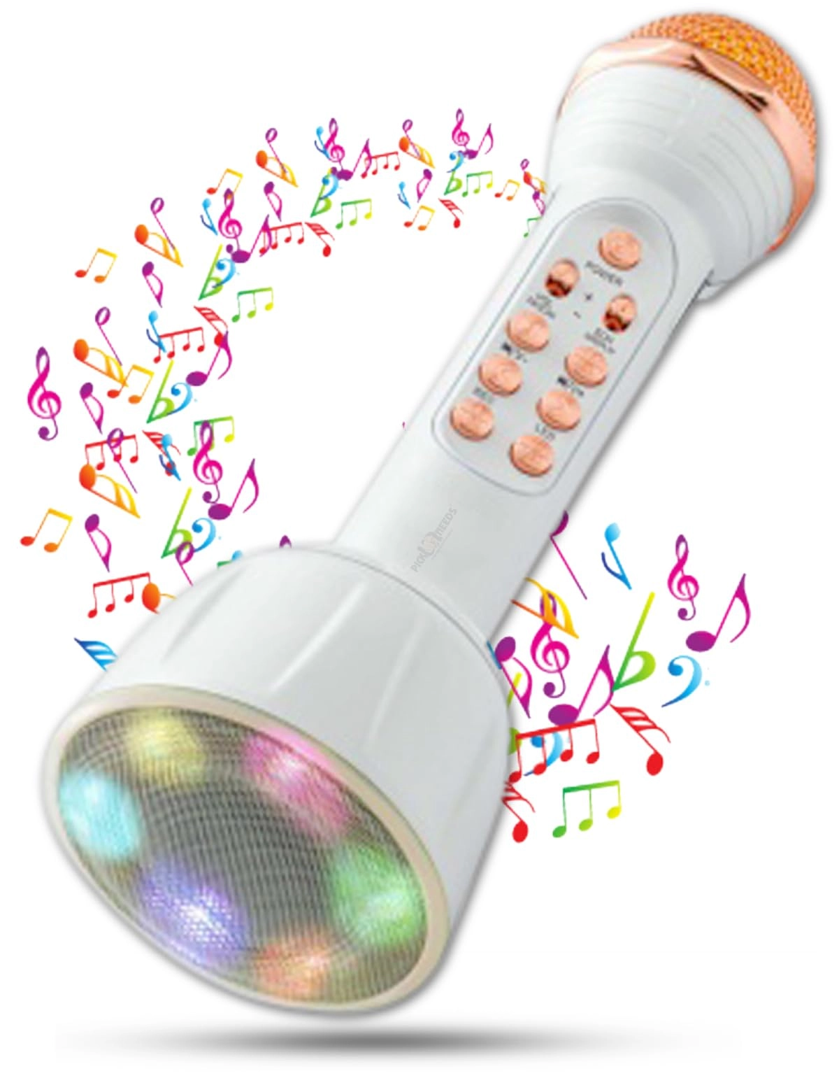 Pick Ur Needs Karaoke Mic With Speaker with LED