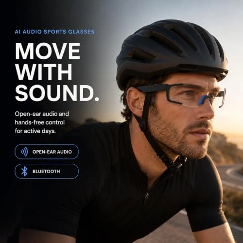 AI Smart Glasses - Bluetooth Open-Ear IP65