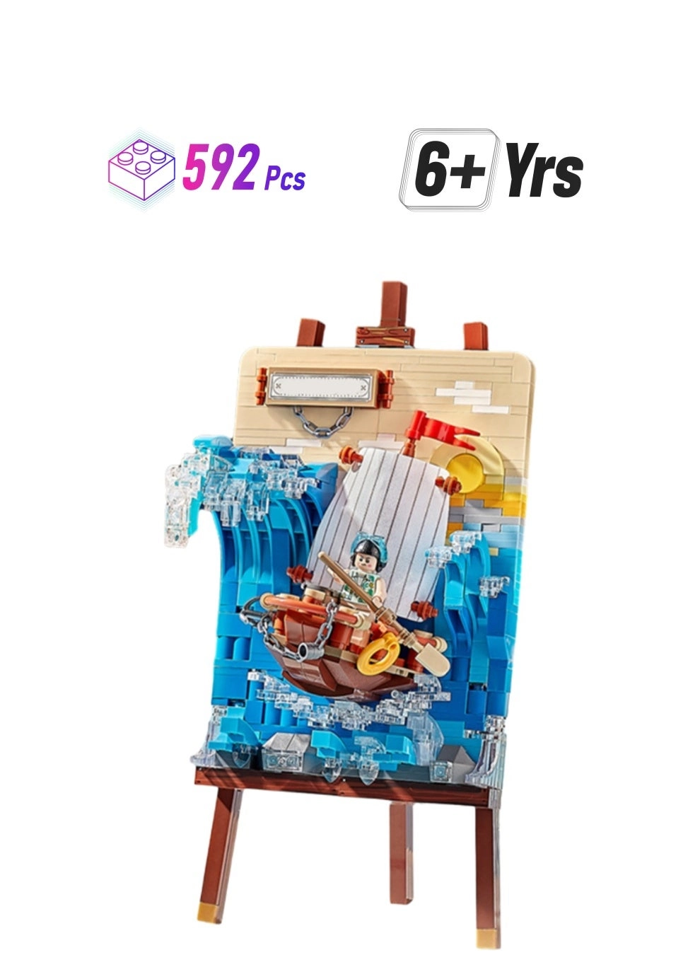 Sailboat 3d Painting Model - Sailboat 592 pcs