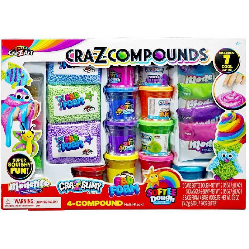 Compounds - Dough;Fab Foam;Slime;Plastic:Glitter 1.00 kg