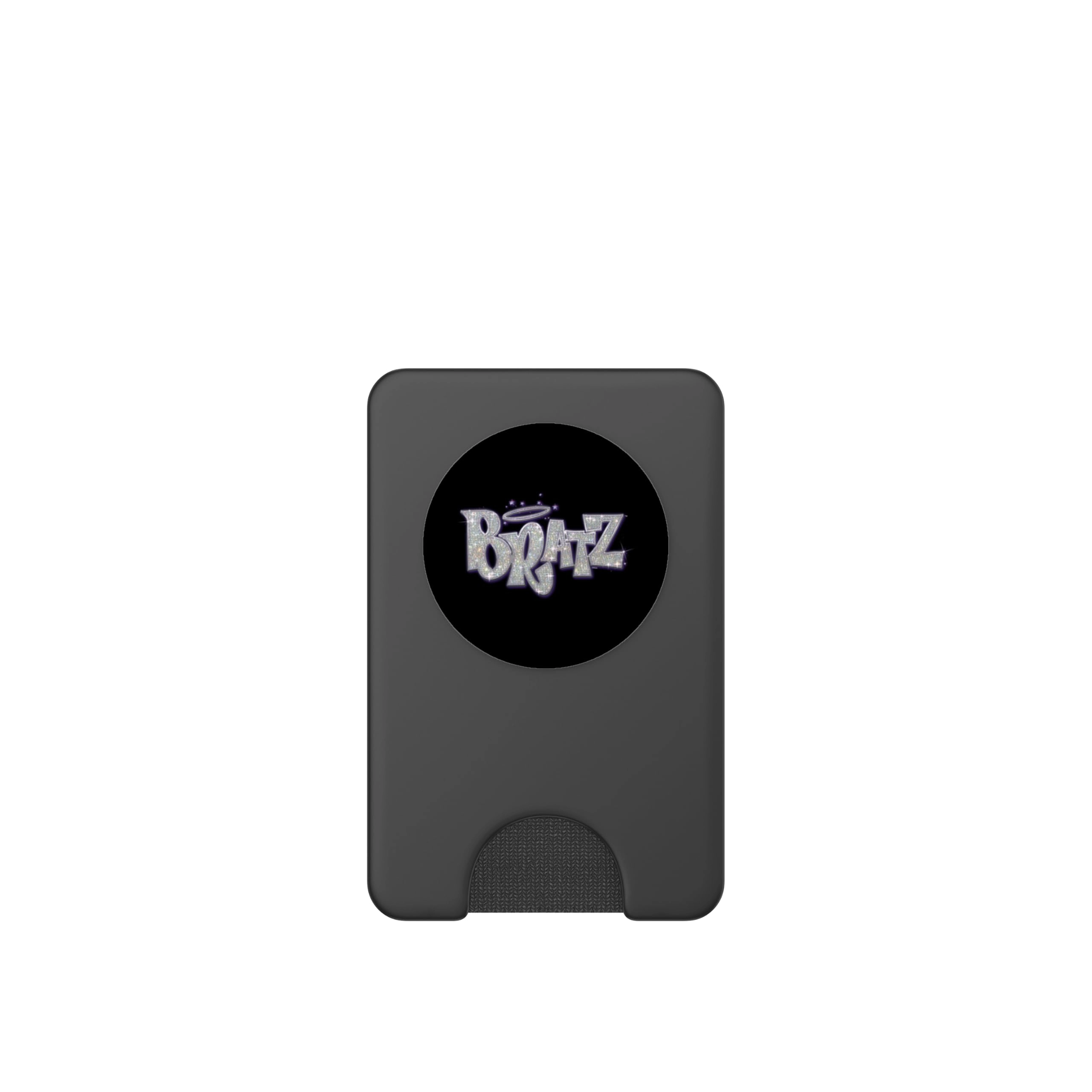 PopGrip - Glittery Purple and Silver Logo Adhesive