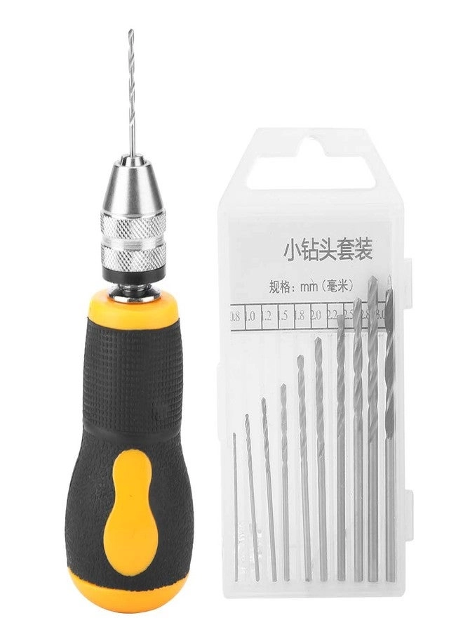 Hand Drill Bits - Carbon Steel + Rubber 10 pcs 0.8-3.0mm