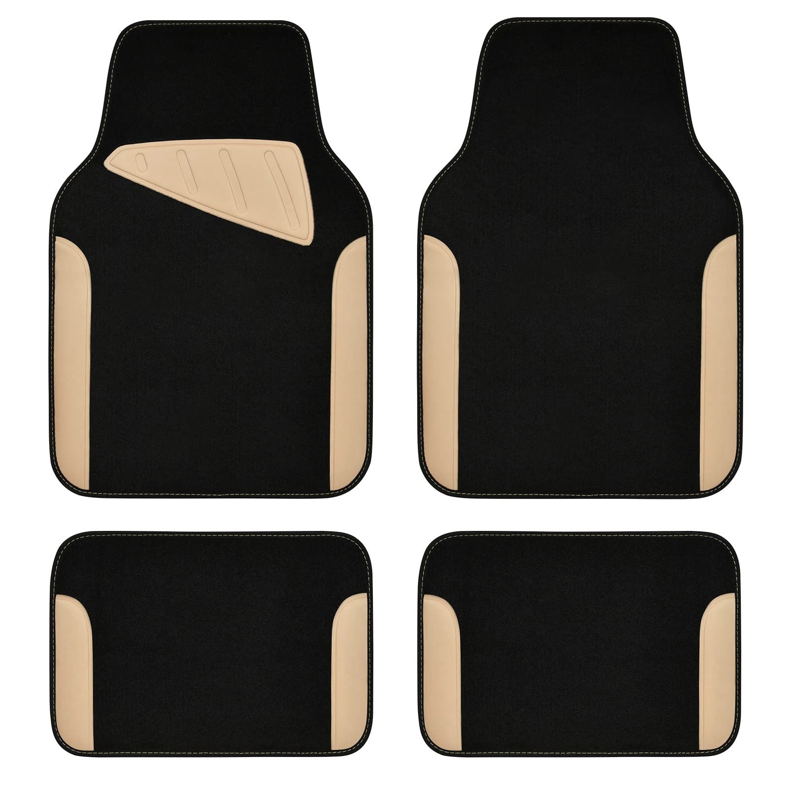 Jelly Waterproof Universal Fit Car Floor Mats - Pink Leather